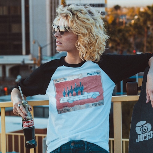 Unisex Cactus Cadillac Baseball Tee 50 