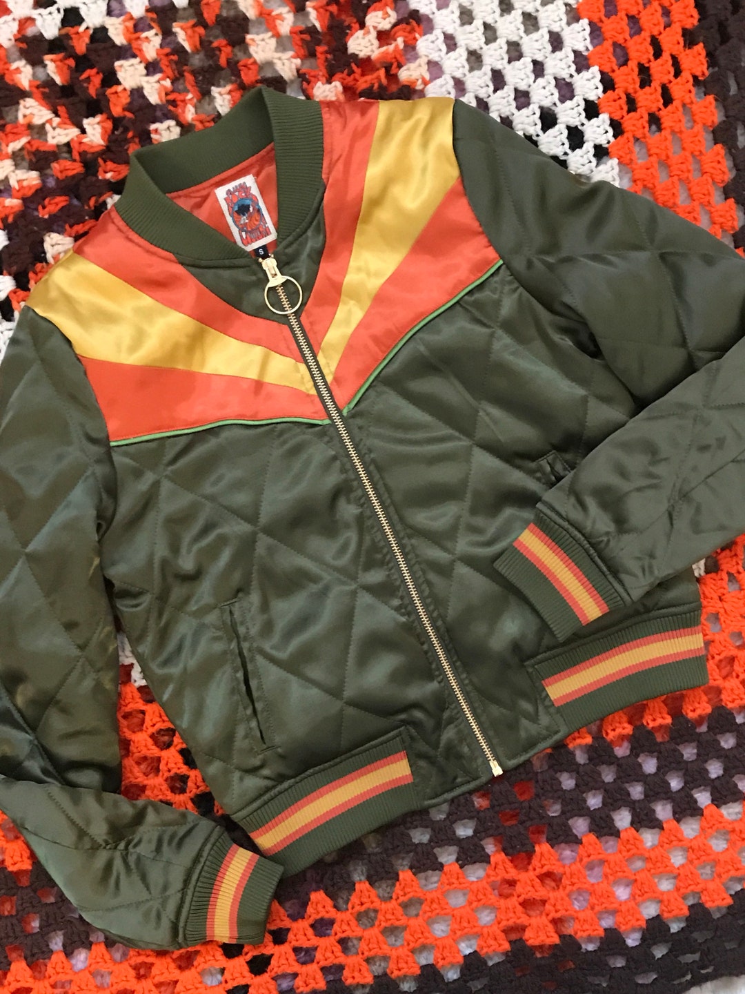 Olive Green Rising Sun Jacket - Etsy