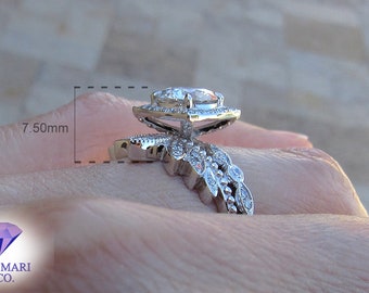 Fashion Crystal Crown Ring Femmes Unique Simple Bijoux Cadeau Taille 6 7 8 9 10 
