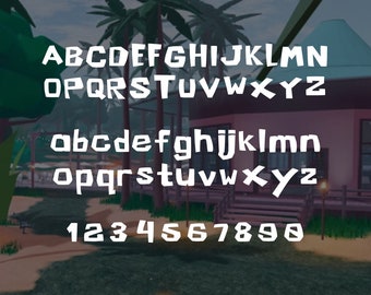 Fonte inspirada no Roblox