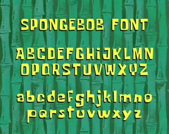 Spongebob Meme Font & Backgrounds