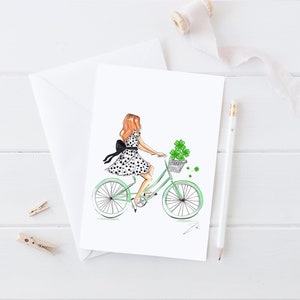 Tarjeta "Atrapando tréboles" (Día de San Patricio - Tarjeta de felicitación) de Melsy's Illustrations