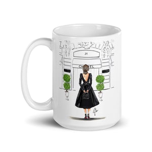 The Boutique (Brunette) (Not customizable) Mug By Melsy's Illustrations