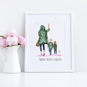 Kunstdruck: I'm a Cool Mom ( Geschenke für Mama - Home Decor - Muttertagsgeschenke - Muttertag ) von Melsy’s Illustration’s