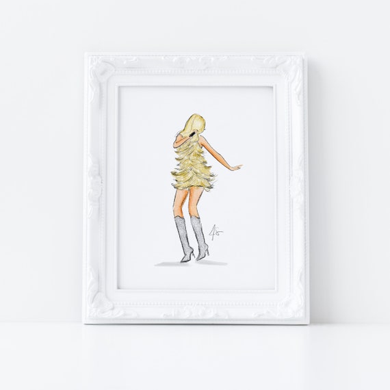 Tassled Art Print (Fashion Illustration)
