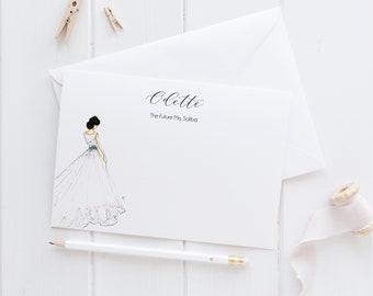 Personalized Bridal Stationery | Flat Wedding Cards | Wedding Stationery l  Wedding stationery bundle l Bridal Shower Thank Yous