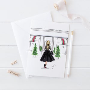 Cartão What's Goochi (Conjunto de cartões de papelaria personalizados l Cartões de aniversário l Cartões de chá de panela l Ilustração de moda) por Melsy's Illustrations
