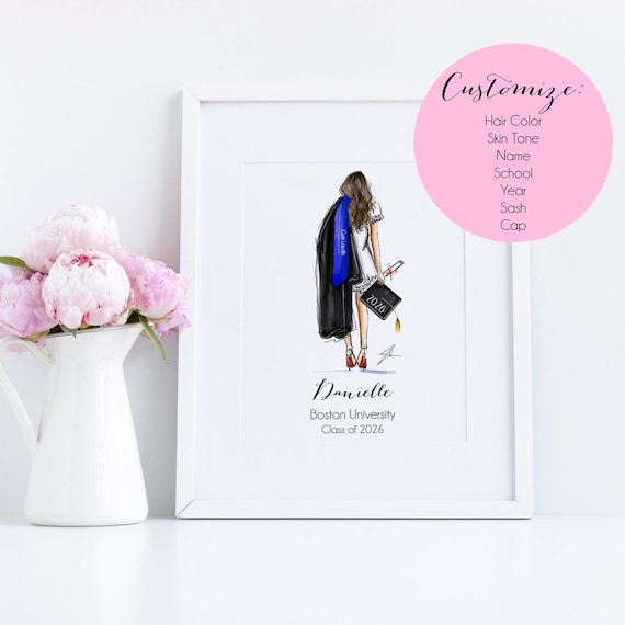 The Diploma Print [ Custom Graduation Diploma Print 2026 | Personalized Class of 2026 Gift | High School College Graduation | Grad Keepsake]