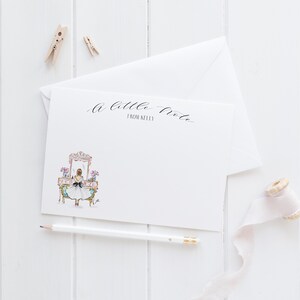 Conjunto de Papelaria Personalizada: Vaidade Vintage [Cartões de Notas, Personalizados, Desenho de Moda, Conjuntos de Papelaria Femininos para Escrever Cartas]
