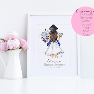 The 2024 Grad (Graduation Gifts | Grad Gifts | Graduation print | Graduation Card | College graduation gift for Her | MBA graduation gift ]