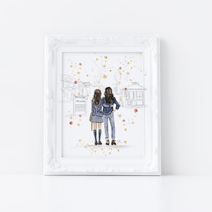 I am an Autumn Art Print (Fashion Illustration - Fall Print  - BFF Fall art - Fall Art - Gilmore Art)  By Melsy&#39;s Illustrations