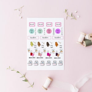 Appointments and Chores Sticker Sheets (Pack of 3) (Planner Stickers l Stickers l Laptop Stickers) By Melsy's Illustrations