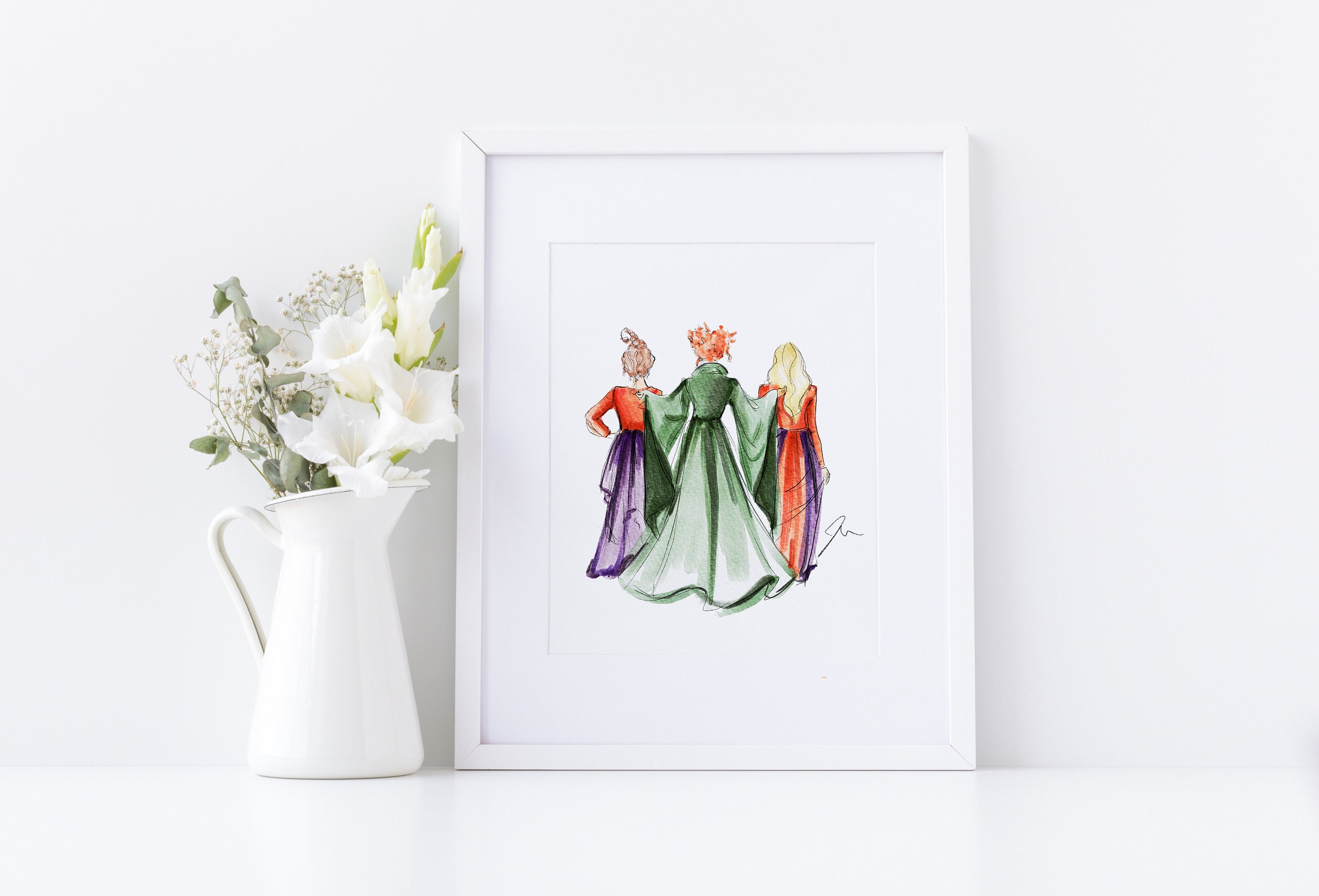 The Sanderson Sisters (Hocus Pocus Print, Fall Decor ) By Melsy’s Ill…