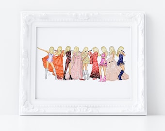 The Lineup Art Print (Fashion Illustration Art Print )