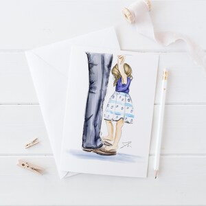 Vaderdag vader/dochter (kaart) (gepersonaliseerde vaderdagkaart - gepersonaliseerde cadeaus voor vader - gepersonaliseerde cadeaus voor vader van dochter)