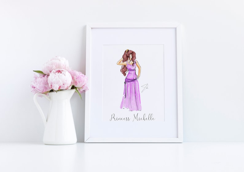 The Greek Princess Fashion Illustration Print Home Decor Princess Art Nursery Print Nursery Art By Melsys Illustrations Add Name