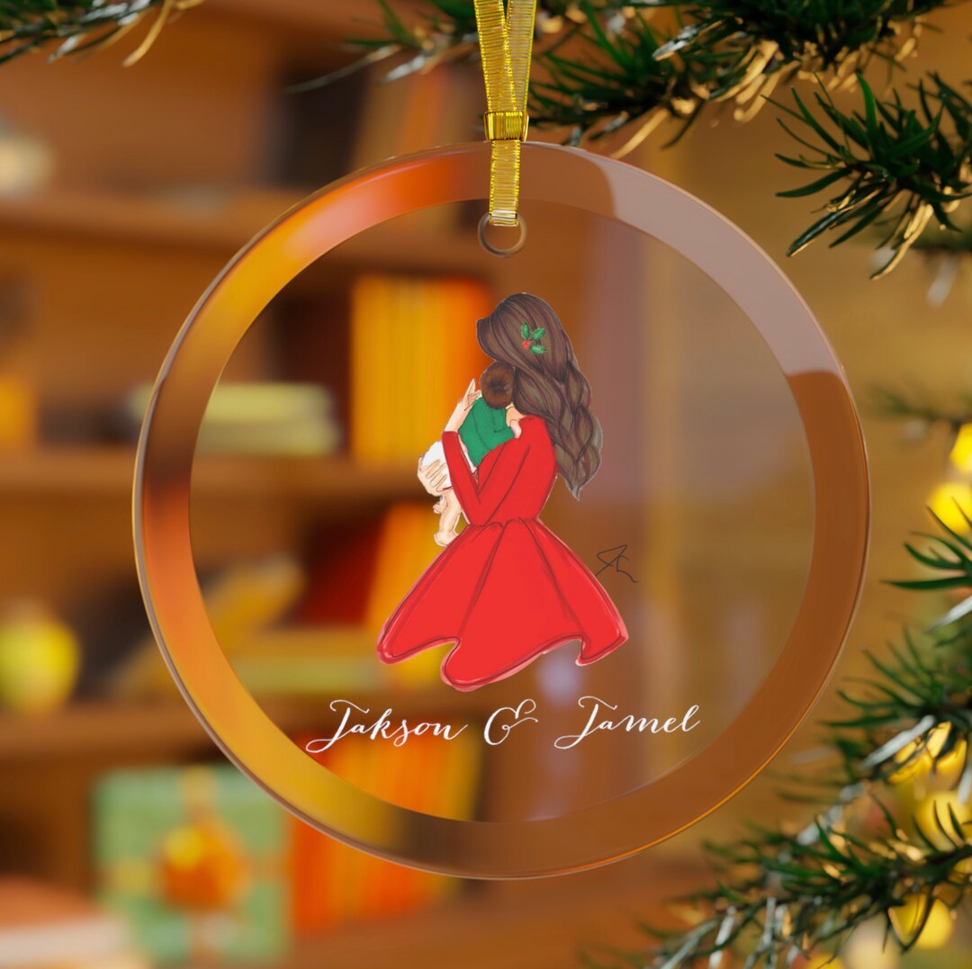 Personalized Clear Glass Ornament: A Mother's Holiday Gift