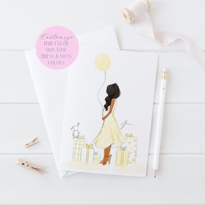 Tarjeta para embarazadas y regalos (Tarjeta personalizada | Tarjeta para baby shower | Regalo para baby shower | Personalizable) de Melsy’s Illustrations