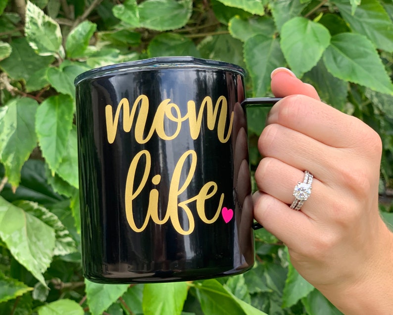 Mom Life Stainless Steel Insulated Coffee Mug 14oz Travel image 0