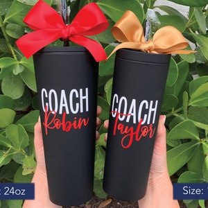 Personalized Coach Tumbler Customized Coach Cup Gift Idea Cheer Coach ...