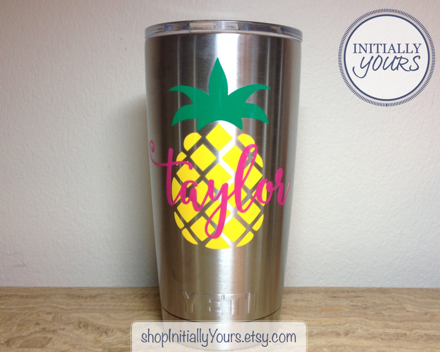 Personalized Pineapple Decal for Yeti 20oz Yeti Pineapple Etsy