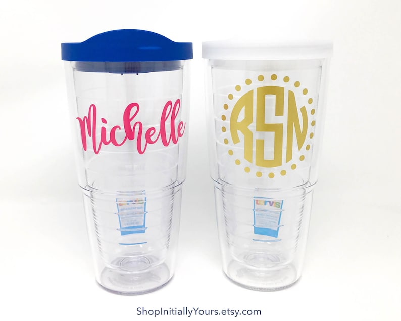 Personalized Monogrammed Tervis Tumbler 24oz Custom Tervis Etsy