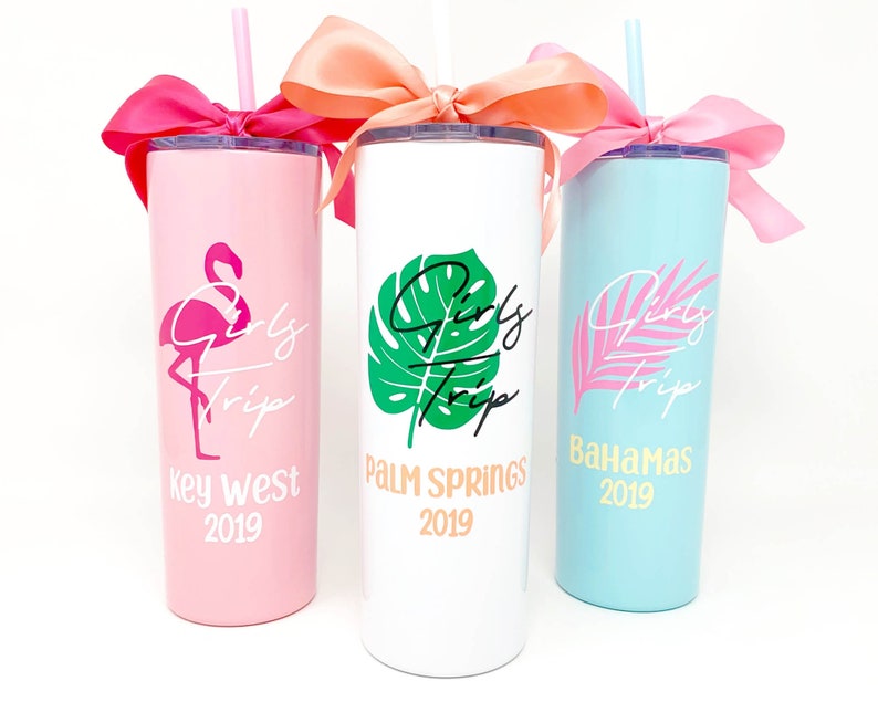 Personalized Girls Trip Cups Customizable Girls Weekend Etsy