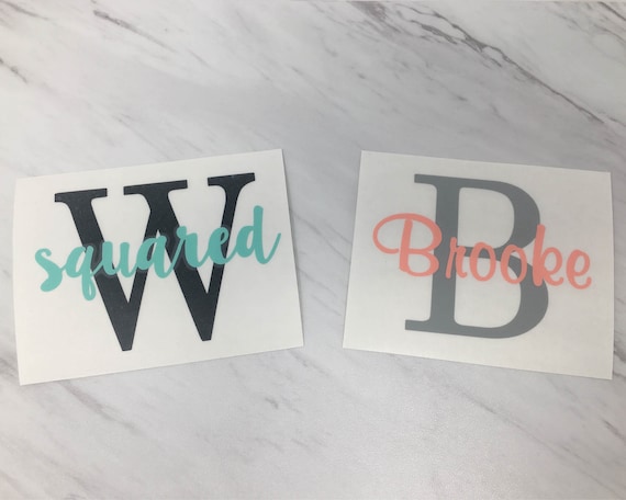 Monogram Vinyl Decals for Tumblers – The Artsy Spot