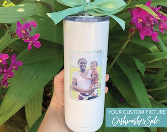 Custom Picture Stainless Steel Tumbler Personalized Mom Cup with Picture Mother's Day Gift Customized Photo Mother Present 16oz or 20oz