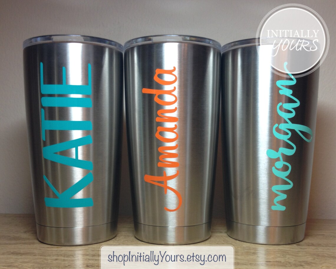 Personalized Decal for 20oz Tumblers Custom Name Vinyl | Etsy