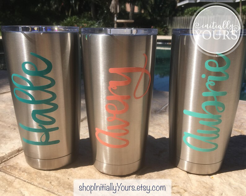 Personalized Decal for Yeti Custom Name Vinyl Stickers for Etsy