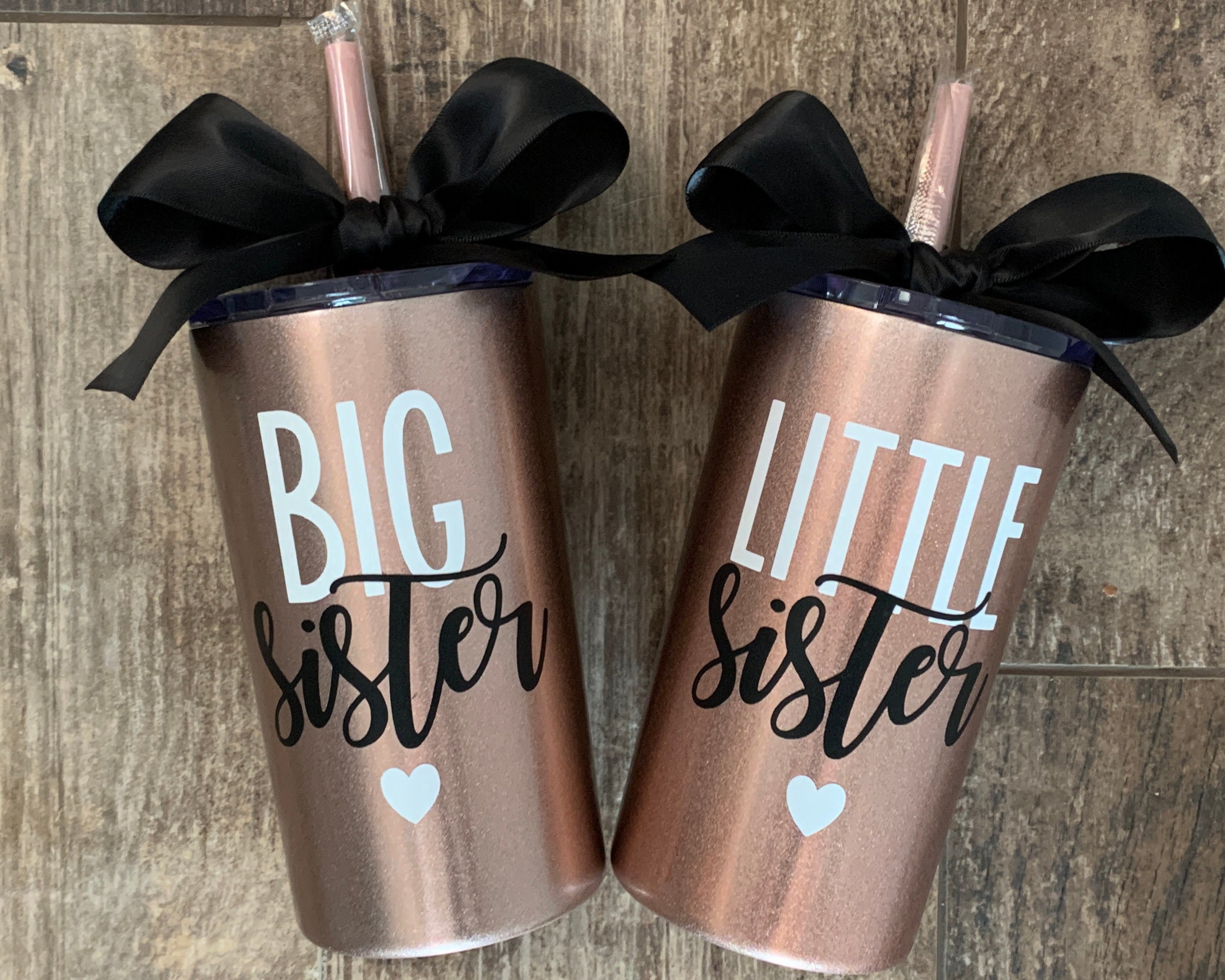 Sister Tumbler-Sisters Gift from Sister,Pink Cute