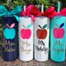 Personalized Teacher Stainless Steel Tumbler Skinny Cup Gift Idea for Teacher Appreciation Custom Insulated Water Bottle End of Year Gifts 