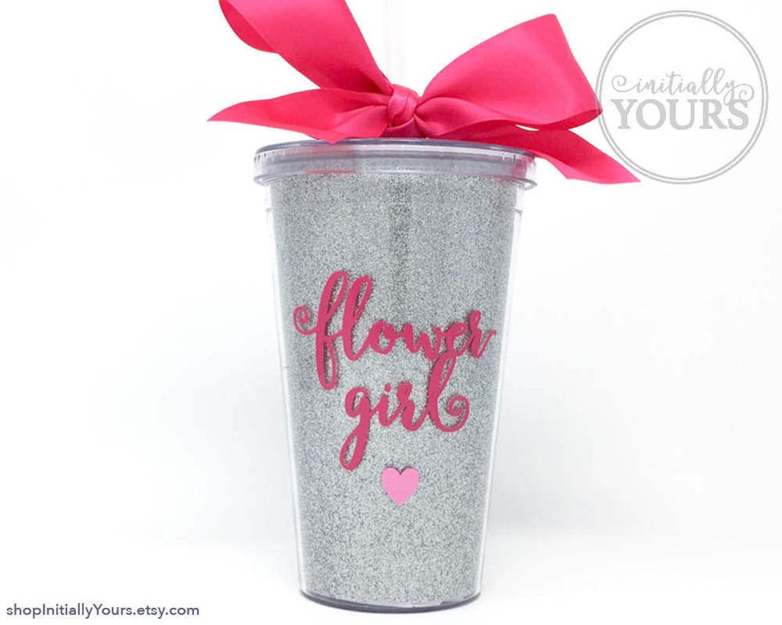 Flower Girl Tumbler Custom Flower Girl Gift Personalized Etsy