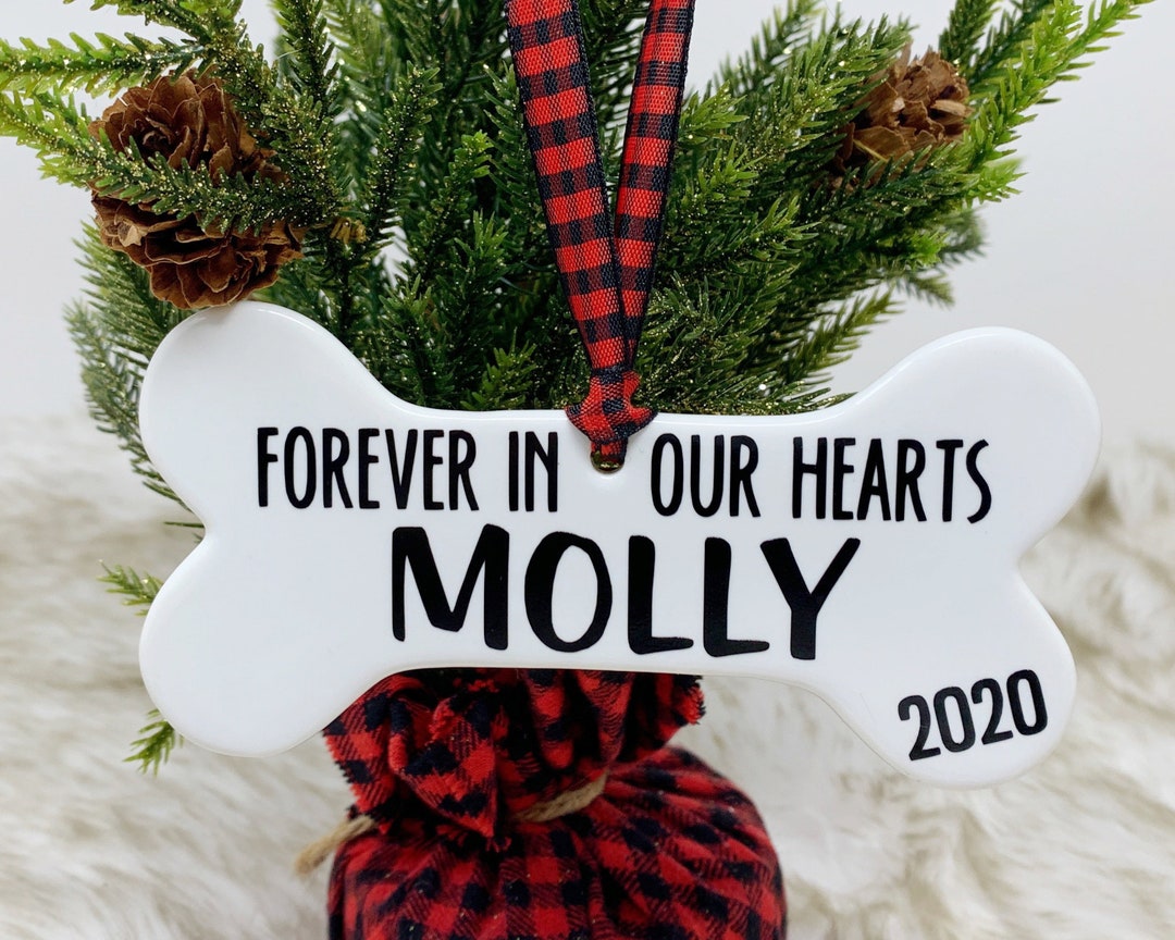 Dog Loss Christmas Ornament Personalized in Memory of Holiday Ornament ...