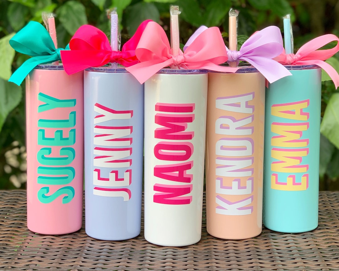 Personalized Shadow Name Tumbler Cup Customized Name Drinking Cups ...
