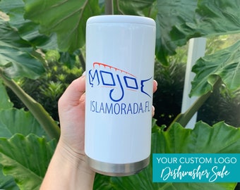 Custom Logo Slim Can Cooler Customized Design Regular Beer Can Cooler Personalized Wedding Logo Boat Logo Customizable Gift