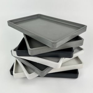 Modern Concrete Valet Tray – Minimalist Catchall for Keys, Wallet, & Accessories, Handmade Desk Organizer