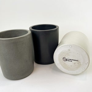 Multi-Use Concrete Utensil Holder & Wine Chiller – Modern Minimalist Kitchen Organizer, Handmade Home Decor