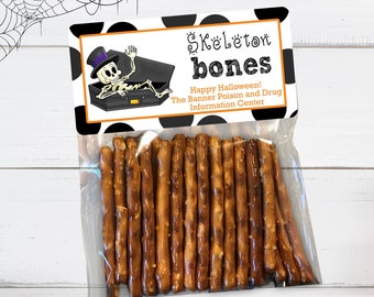 Skeleton Bones Halloween Party Bags