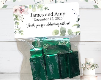 Boho Wedding Treat Bags: Eucalyptus Floral Party Favors