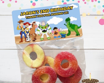 Toy Story Birthday Treat Bags: Personalized Party Favors, Stickers and Bags