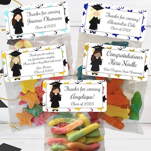 Graduation Stickers and Bags, Graduation Favors, Graduation Party Favors, College Graduation, High School Graduation, Graduation Treat Bags