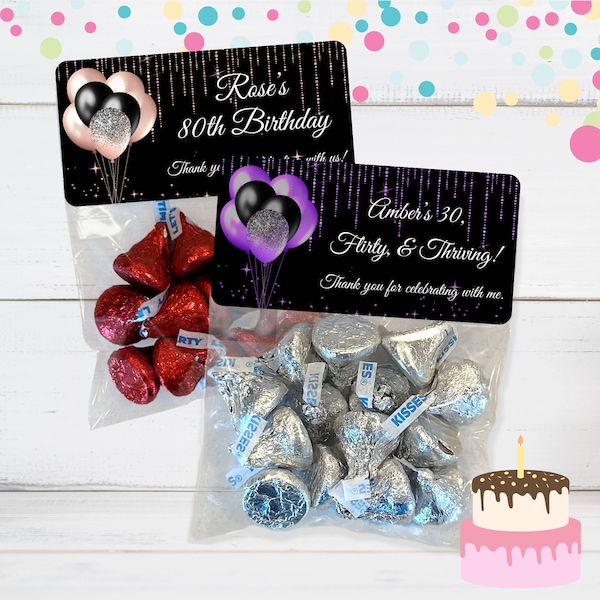 Personalized Party Favor Bags Gold Etsy