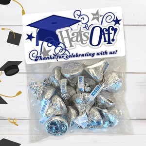 Hats Off Graduation PARTY FAVORS, Graduation Treat Bags, College Graduation, High School Graduation, Kindergarten Graduation, Graduation