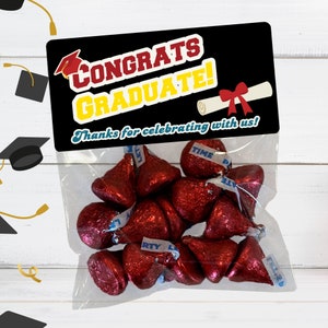 Congrats Graduation Treat Bag, Graduation Party Favors, College Graduation, High School Graduation, Graduation, Kindergarten, Graduation Bag