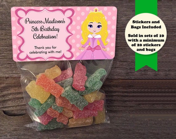 Sleeping Beauty Party Bags, Aurora Party Bags, Sleeping Beauty Party Favors, Aurora Party Favors, Princess Party Favors, Princess Party Bags Il_570xn