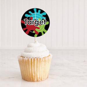 Paintball Party Stickers, Paintball Party Favors, Paintball Party, Target Stickers, Paintball Stickers, Birthday Party Favors, DIY, Editable