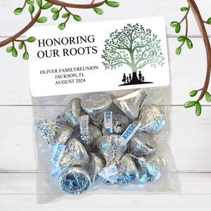 Family Reunion Stickers and Bags, Family Reunion Favors, Family Gatherings, Reunion Treat Bags, Reunion Party Favors, Honoring Our Roots