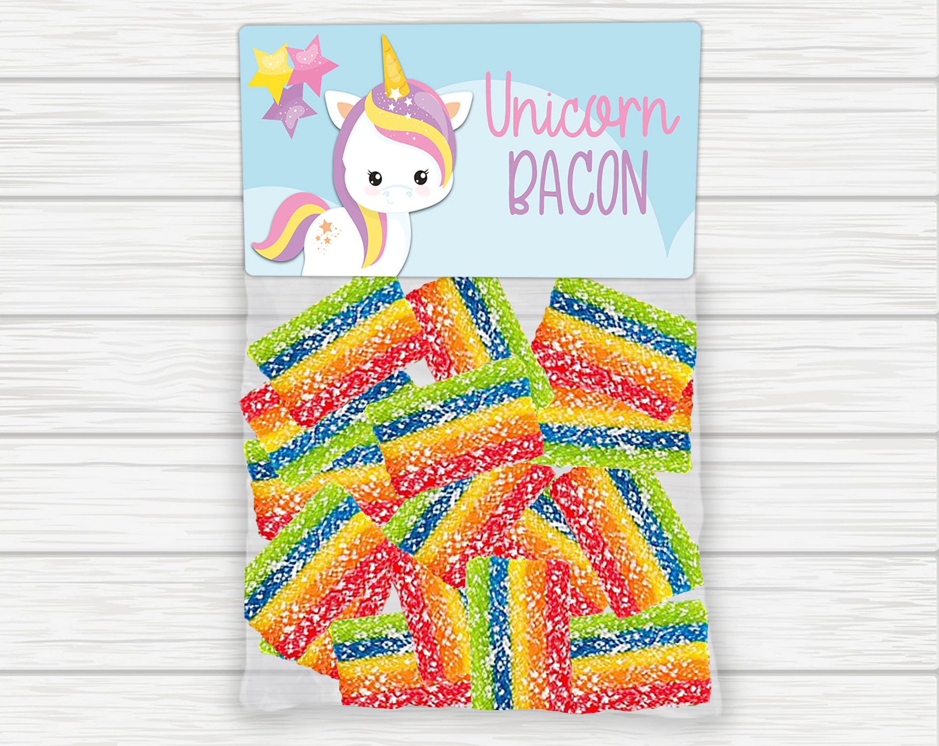 Printable Treat Bag toppers Unicorn Birthday Party Unicorn Poop Label -  Design My Party Studio